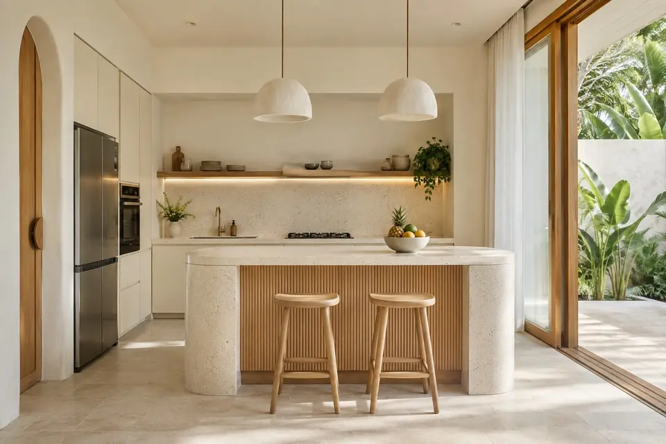 Modern villa kitchen